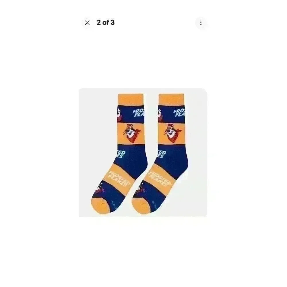 Frosted Flakes Print Novelty Crew Socks - Men’s Size 6-12‎